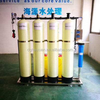 이온 교환 Demin Water Plant 유리 섬유 재료 공급 시추공 물