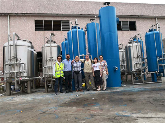이온 교환 Demin Water Plant 유리 섬유 재료 공급 시추공 물
