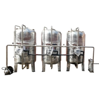 2500L/H 탄소강 스테인리스강 활성탄 석영 모래 필터