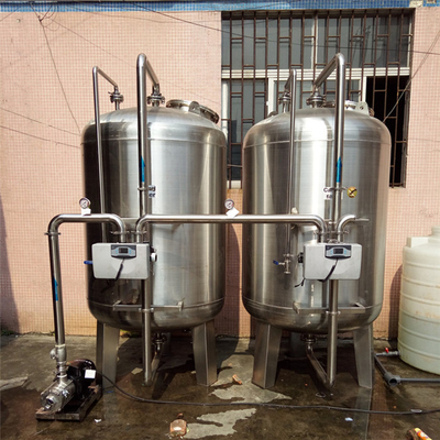 2500L/H 탄소강 스테인리스강 활성탄 석영 모래 필터