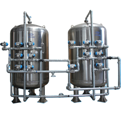 2500L/H 탄소강 스테인리스강 활성탄 석영 모래 필터